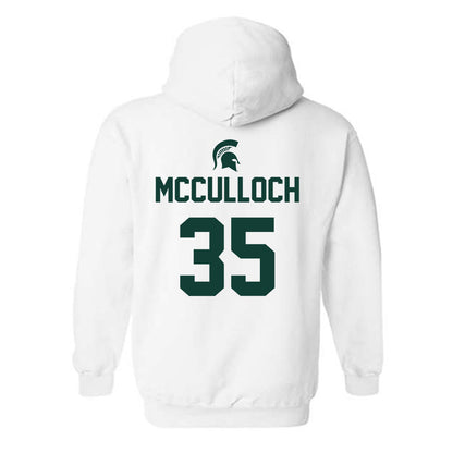 Michigan State - NCAA Men's Basketball : Jesse McCulloch - Sports Shersey Hooded Sweatshirt-1