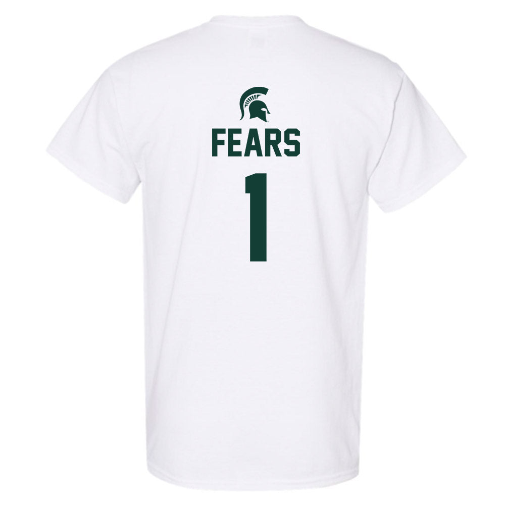 Michigan State - NCAA Men's Basketball : Jeremy Fears - Sports Shersey T-Shirt-1