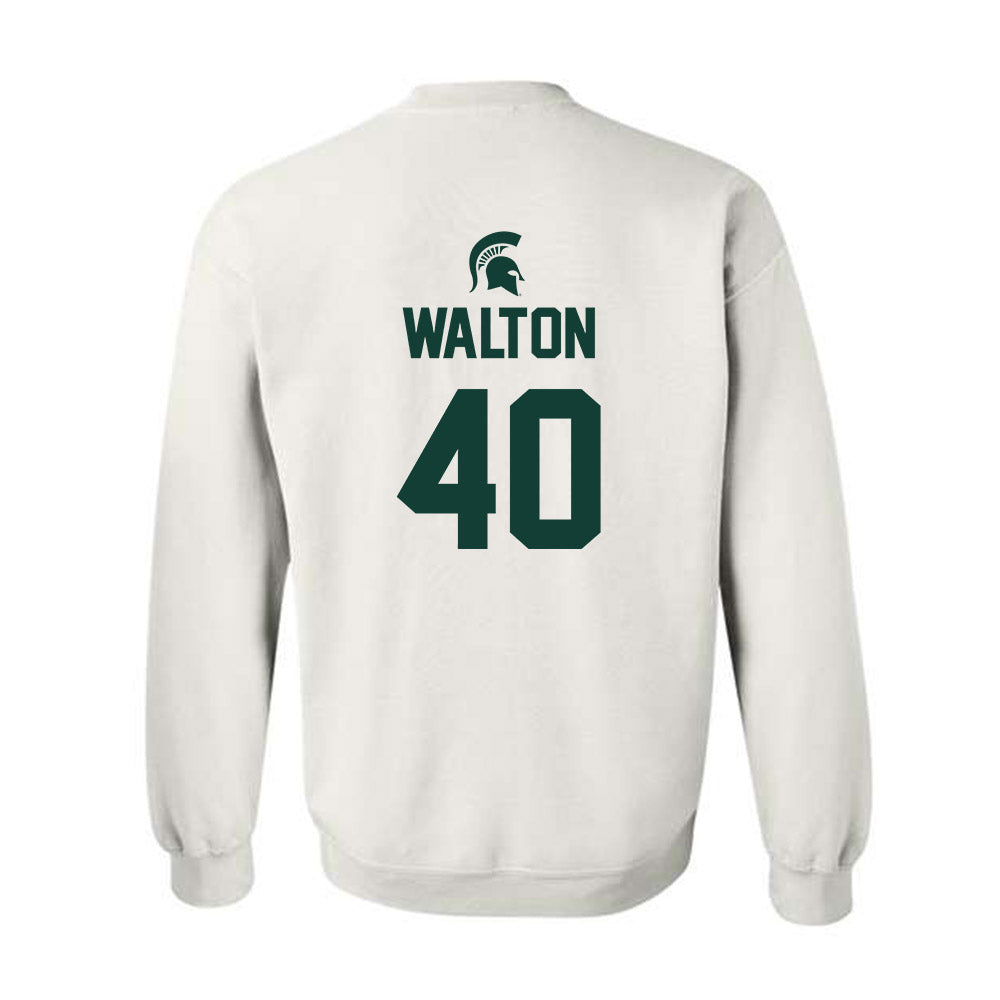 Michigan State - NCAA Men's Basketball : Brennan Walton - Sports Shersey Crewneck Sweatshirt-1