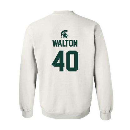 Michigan State - NCAA Men's Basketball : Brennan Walton - Sports Shersey Crewneck Sweatshirt-1