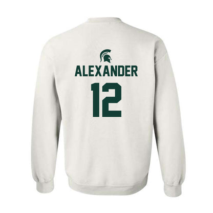 Michigan State - NCAA Women's Basketball : Isa Alexander - Sports Shersey Crewneck Sweatshirt-1