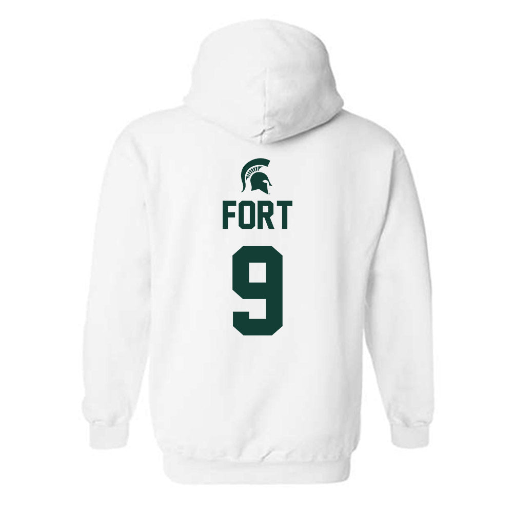 Michigan State - NCAA Men's Basketball : Trey Fort - Sports Shersey Hooded Sweatshirt-1