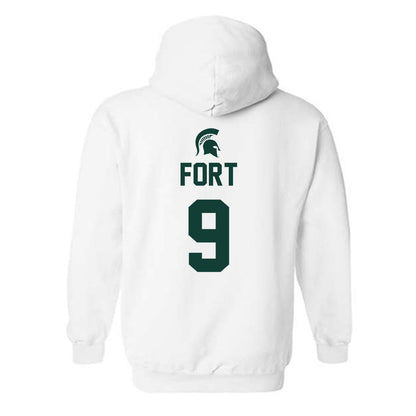 Michigan State - NCAA Men's Basketball : Trey Fort - Sports Shersey Hooded Sweatshirt-1