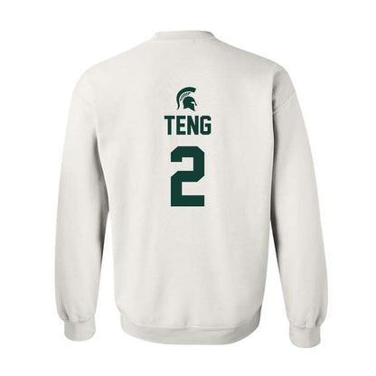 Michigan State - NCAA Men's Basketball : Kur Teng - Sports Shersey Crewneck Sweatshirt-1