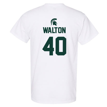 Michigan State - NCAA Men's Basketball : Brennan Walton - Sports Shersey T-Shirt-1
