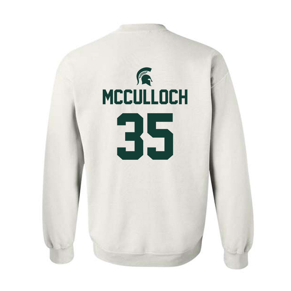Michigan State - NCAA Men's Basketball : Jesse McCulloch - Sports Shersey Crewneck Sweatshirt-1