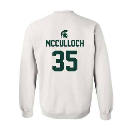 Michigan State - NCAA Men's Basketball : Jesse McCulloch - Sports Shersey Crewneck Sweatshirt-1