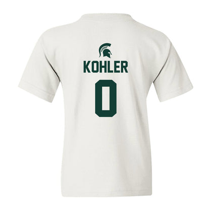 Michigan State - NCAA Men's Basketball : Jaxon Kohler - Sports Shersey Youth T-Shirt-1
