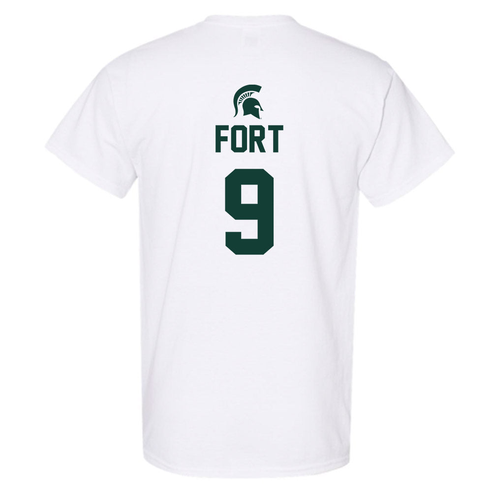 Michigan State - NCAA Men's Basketball : Trey Fort - Sports Shersey T-Shirt-1