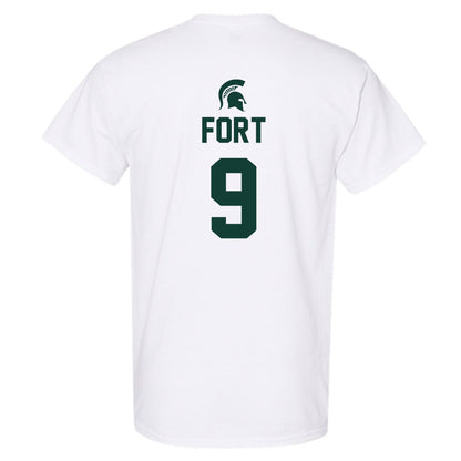 Michigan State - NCAA Men's Basketball : Trey Fort - Sports Shersey T-Shirt-1