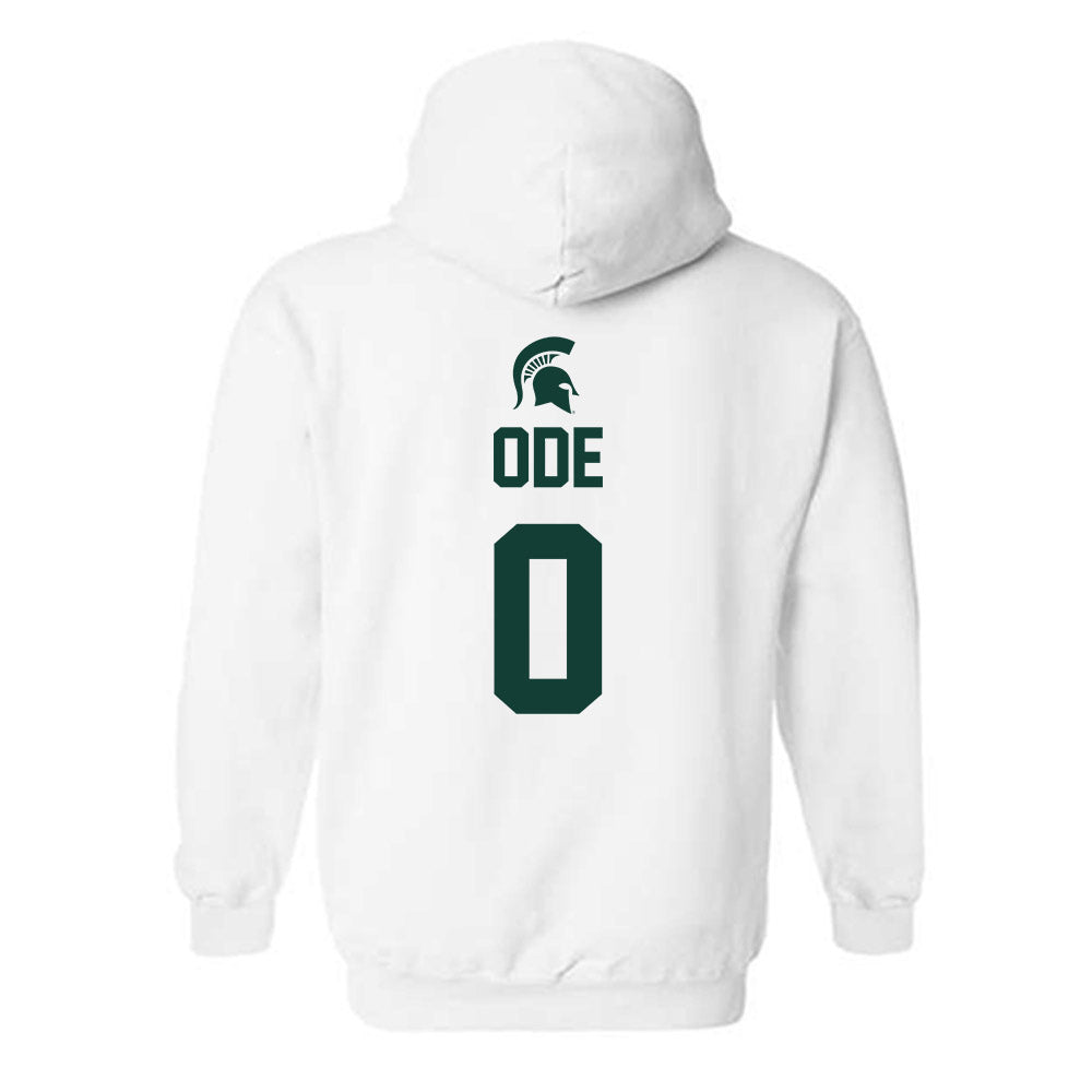 Michigan State - NCAA Women's Basketball : Jordan Ode - Sports Shersey Hooded Sweatshirt-1