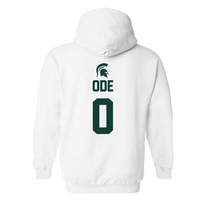 Michigan State - NCAA Women's Basketball : Jordan Ode - Sports Shersey Hooded Sweatshirt-1