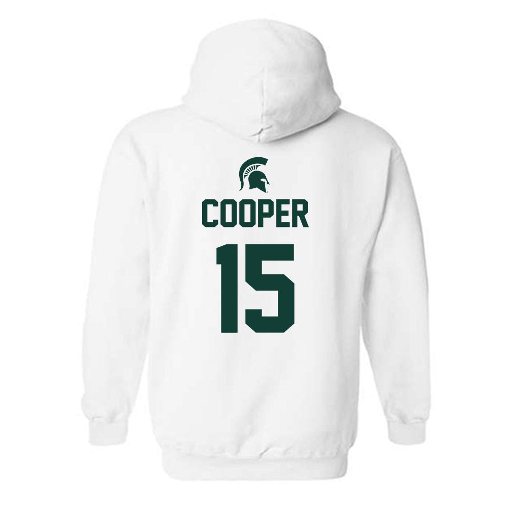 Michigan State - NCAA Men's Basketball : Carson Cooper - Sports Shersey Hooded Sweatshirt-1