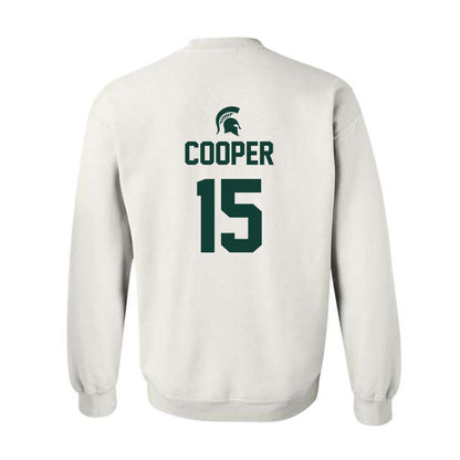 Michigan State - NCAA Men's Basketball : Carson Cooper - Sports Shersey Crewneck Sweatshirt-1