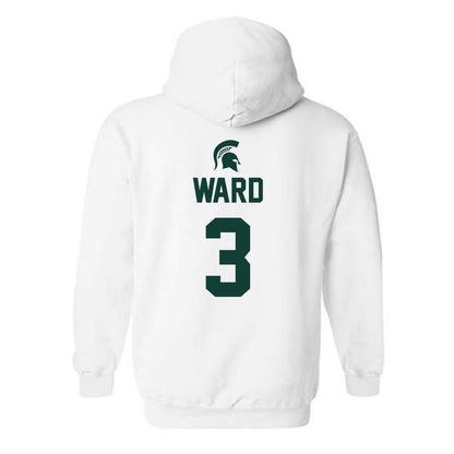 Michigan State - NCAA Men's Basketball : Cam Ward - Sports Shersey Hooded Sweatshirt-1
