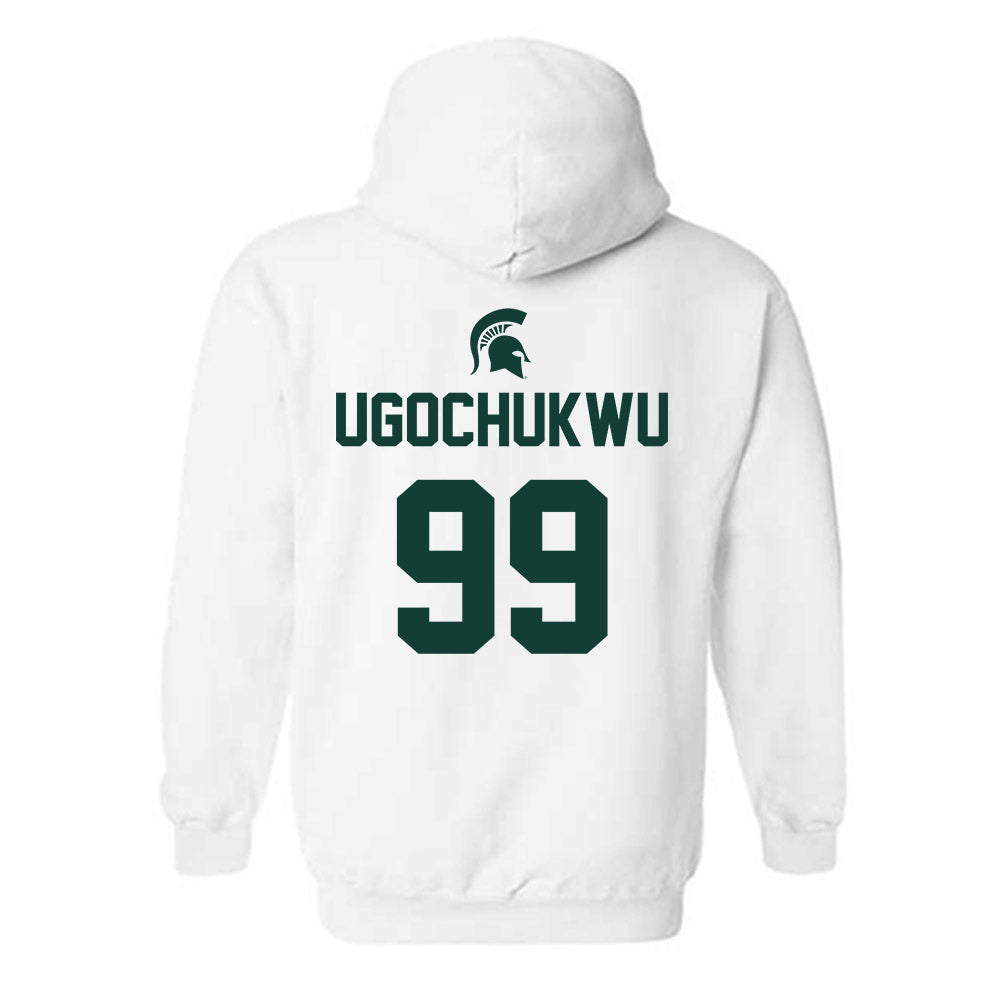 Michigan State - NCAA Men's Basketball : Divine-Collins Ugochukwu - Sports Shersey Hooded Sweatshirt-1