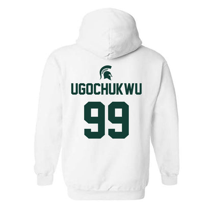 Michigan State - NCAA Men's Basketball : Divine-Collins Ugochukwu - Sports Shersey Hooded Sweatshirt-1