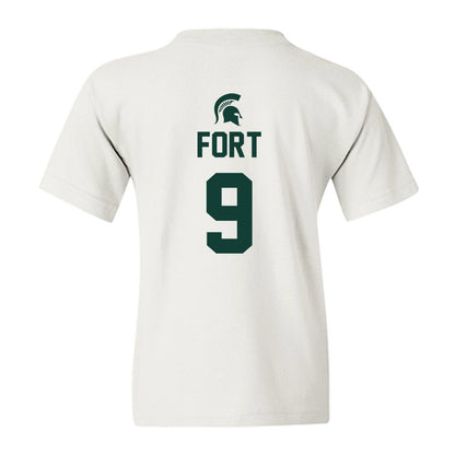 Michigan State - NCAA Men's Basketball : Trey Fort - Sports Shersey Youth T-Shirt-1