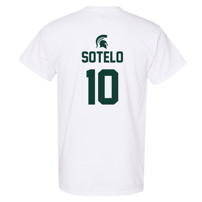 Michigan State - NCAA Women's Basketball : Ines Sotelo - Sports Shersey T-Shirt-1
