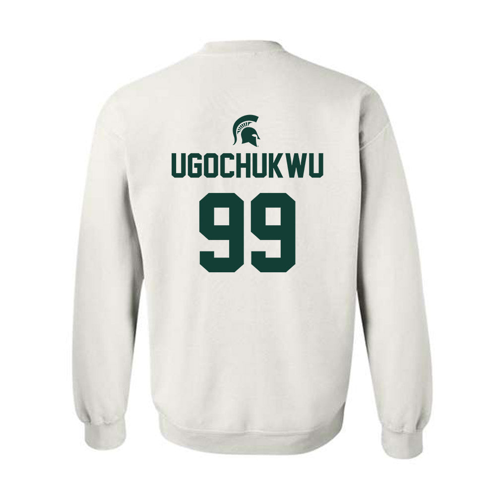 Michigan State - NCAA Men's Basketball : Divine-Collins Ugochukwu - Sports Shersey Crewneck Sweatshirt-1