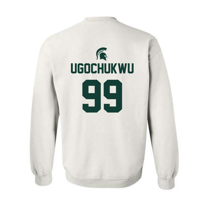 Michigan State - NCAA Men's Basketball : Divine-Collins Ugochukwu - Sports Shersey Crewneck Sweatshirt-1
