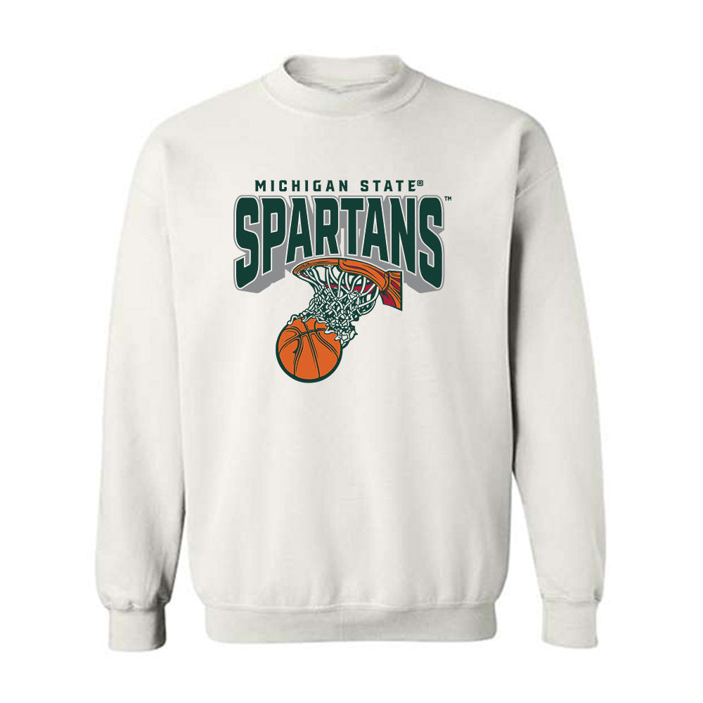 Michigan State - NCAA Women's Basketball : Jalyn Brown - Sports Shersey Crewneck Sweatshirt-0