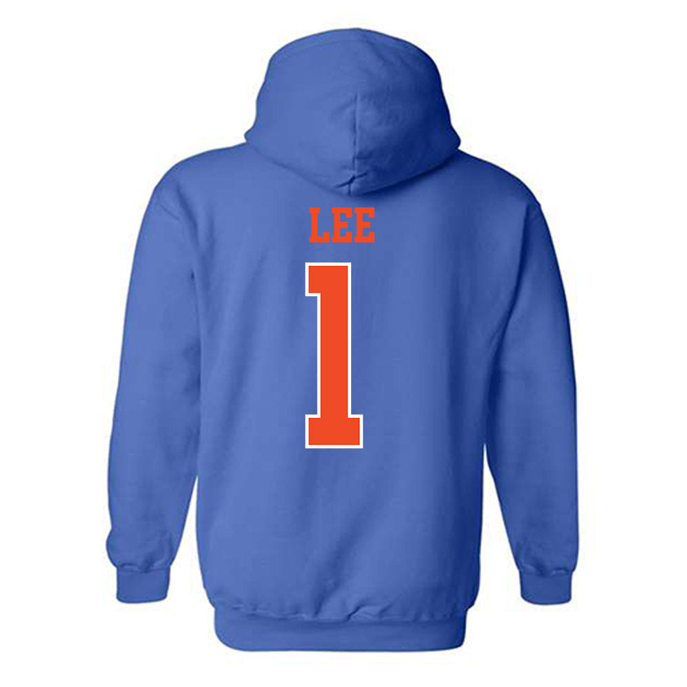 Florida - NCAA Men's Basketball : Xaivian Lee - Generic Shersey Hooded Sweatshirt-1