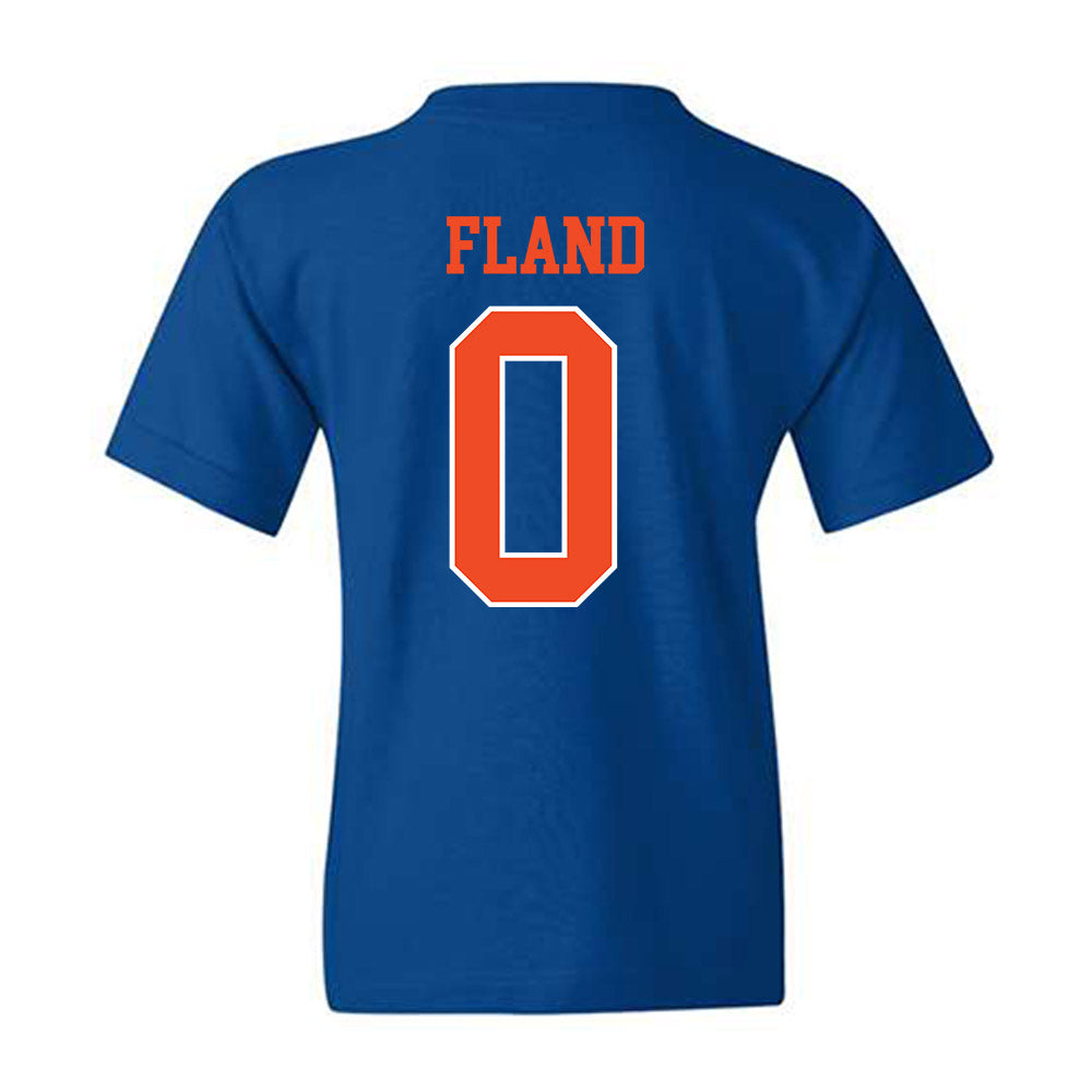 Florida - NCAA Men's Basketball : Johnuel Fland - Generic Shersey Youth T-Shirt-1