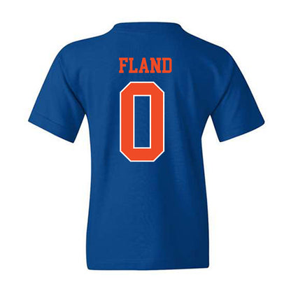 Florida - NCAA Men's Basketball : Johnuel Fland - Generic Shersey Youth T-Shirt-1