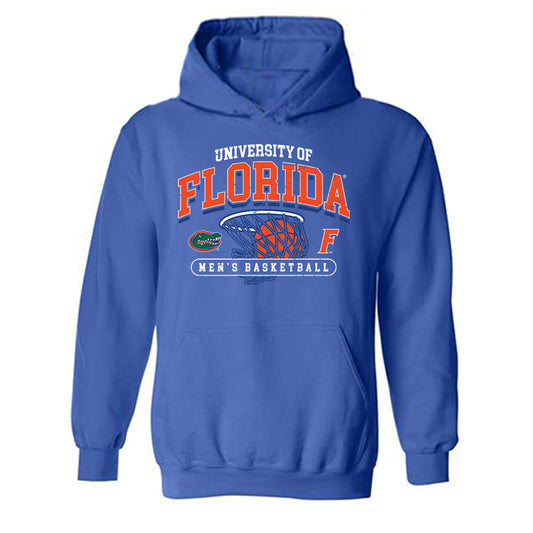 Florida - NCAA Men's Basketball : Johnuel Fland - Generic Shersey Hooded Sweatshirt-0