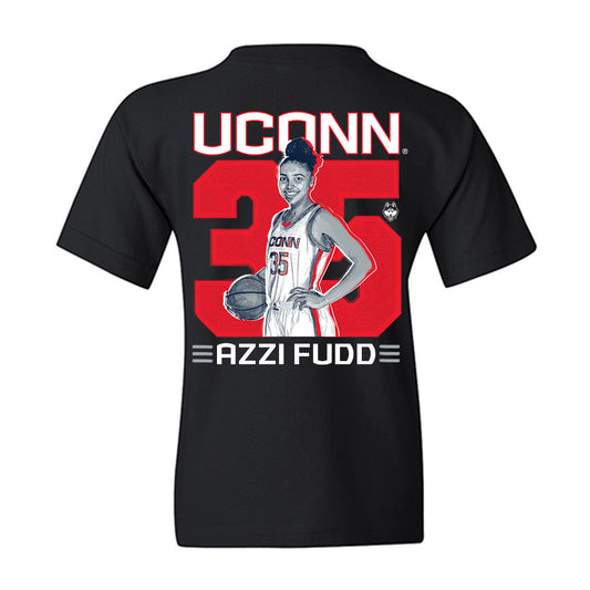 UConn - NCAA Women's Basketball : Azzi Fudd - Youth T-Shirt-1
