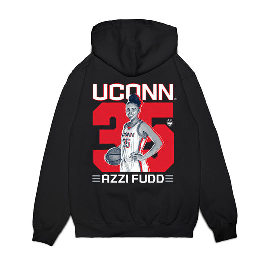 UConn - NCAA Women's Basketball : Azzi Fudd - Premium Hooded Sweatshirt-1
