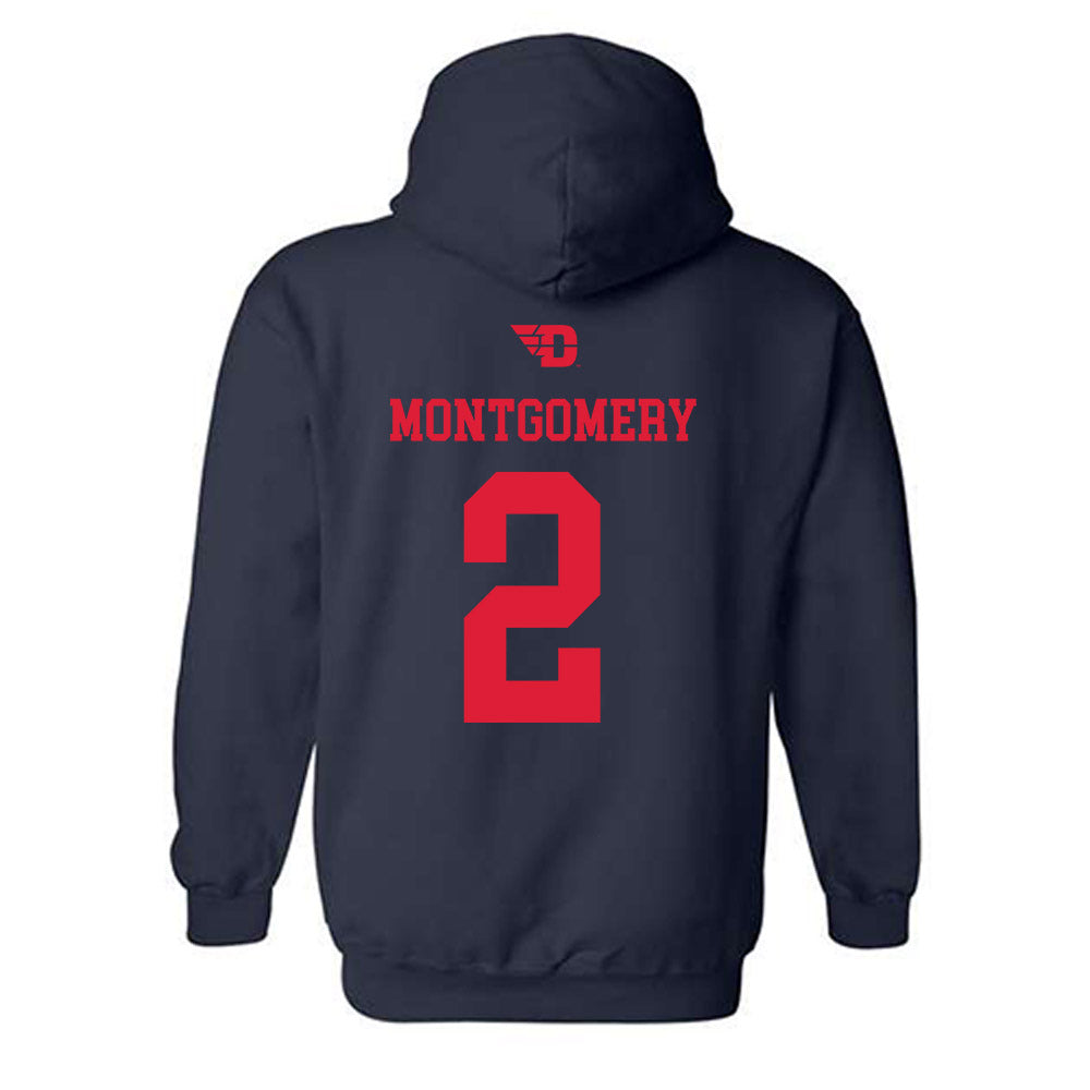 Dayton - NCAA Men's Basketball : De'Shayne Montgomery - Sports Shersey Hooded Sweatshirt-1