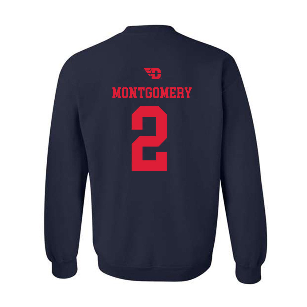 Dayton - NCAA Men's Basketball : De'Shayne Montgomery - Sports Shersey Crewneck Sweatshirt-1