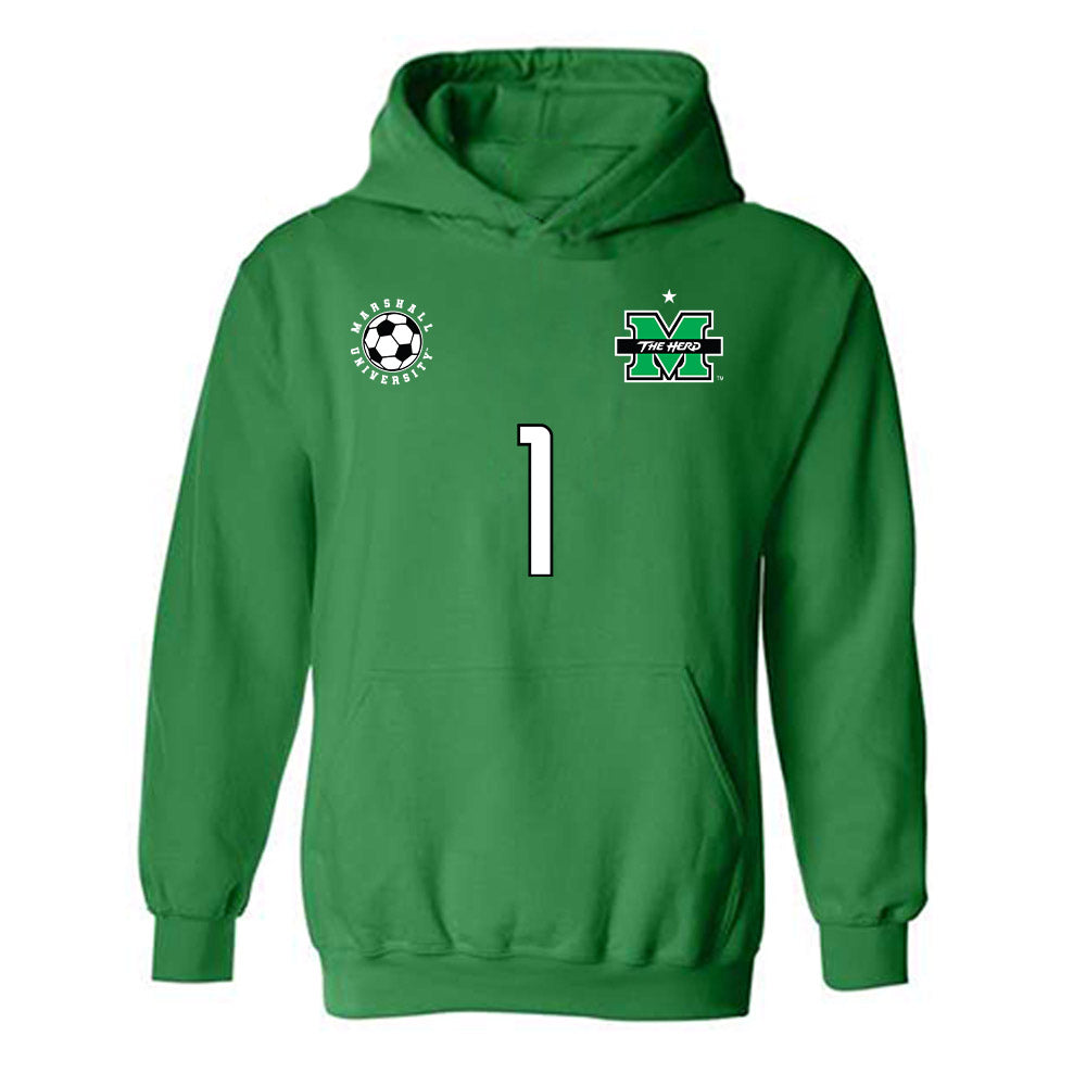 Marshall - NCAA Men's Soccer : Dan Rose - Sports Shersey Hooded Sweatshirt-0