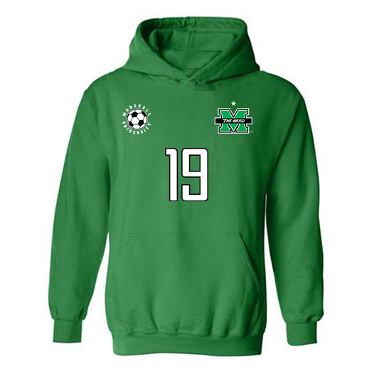 Marshall - NCAA Men's Soccer : Yasha Schaerer - Sports Shersey Hooded Sweatshirt-0