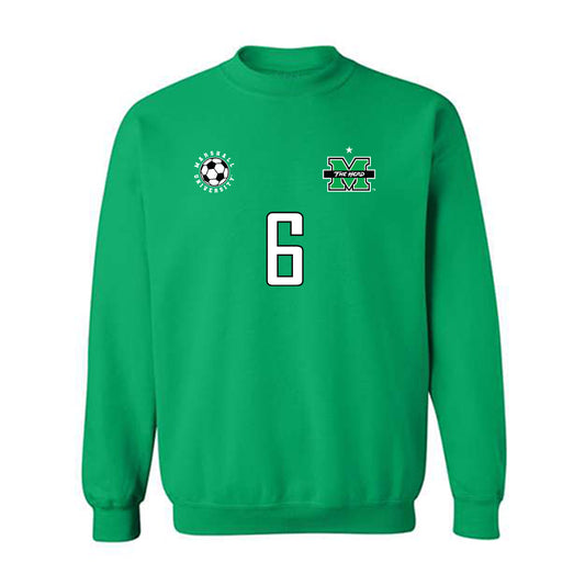 Marshall - NCAA Men's Soccer : Nikita Pakhomov - Sports Shersey Crewneck Sweatshirt-0