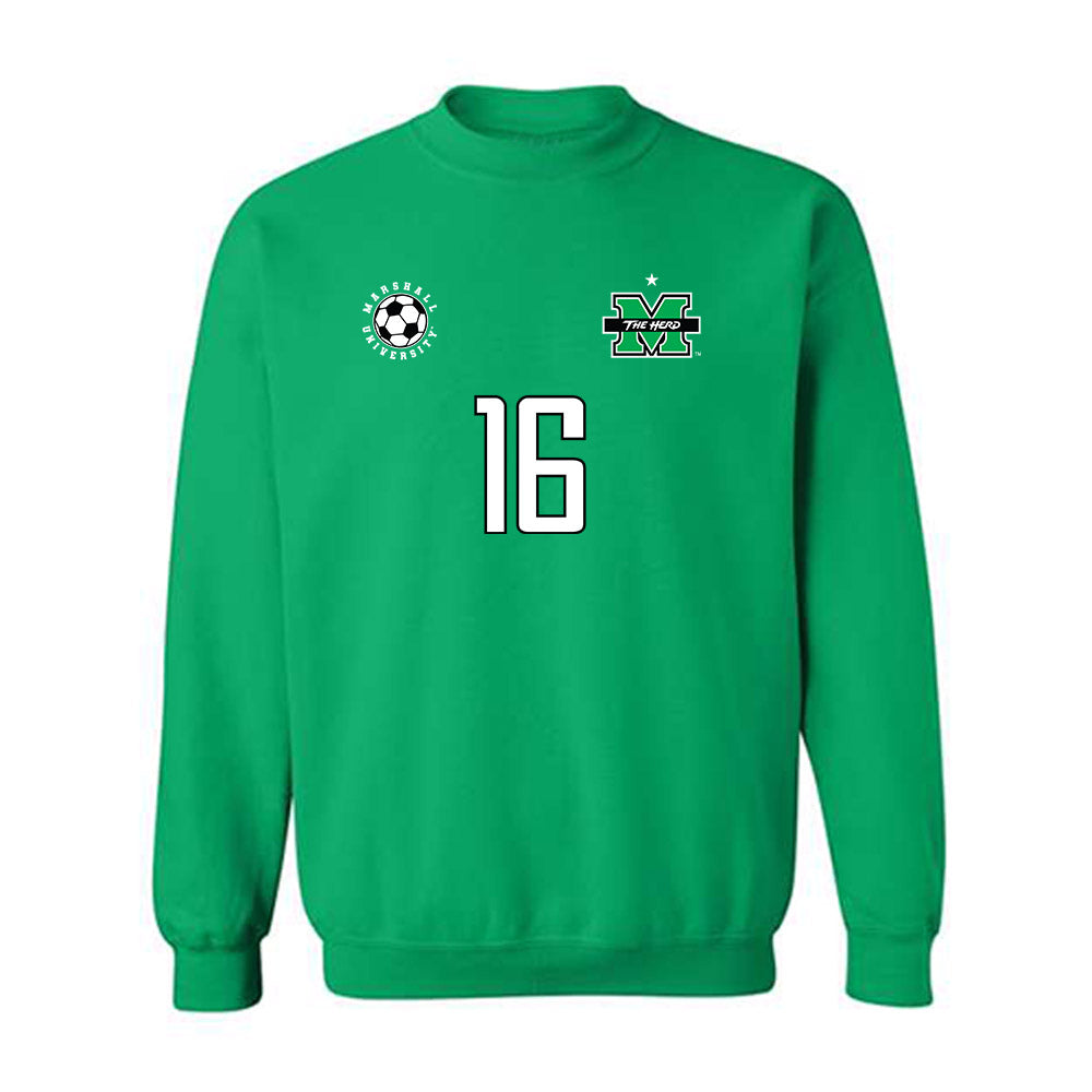 Marshall - NCAA Men's Soccer : Larry Noel - Sports Shersey Crewneck Sweatshirt-0