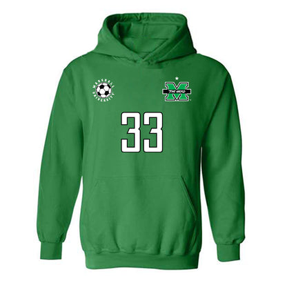Marshall - NCAA Men's Soccer : Aleksa Janjic - Sports Shersey Hooded Sweatshirt-0