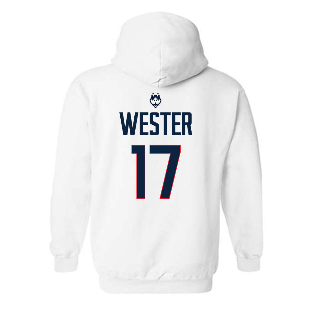UConn - NCAA Men's Soccer : Edward Wester - Hooded Sweatshirt-1