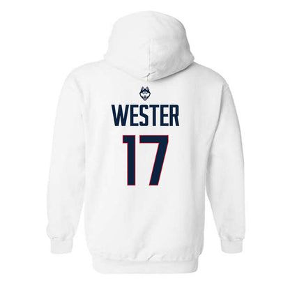UConn - NCAA Men's Soccer : Edward Wester - Hooded Sweatshirt-1