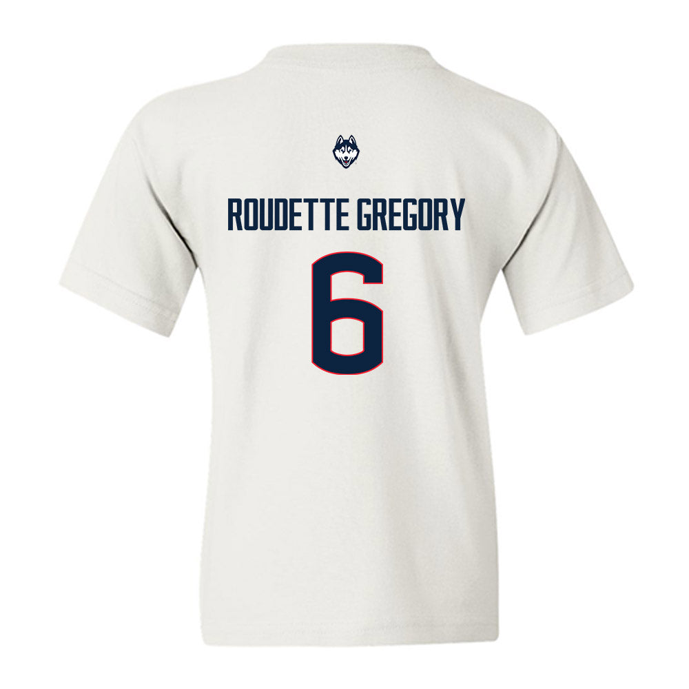 UConn - NCAA Men's Soccer : Khaya Roudette Gregory - Youth T-Shirt-1