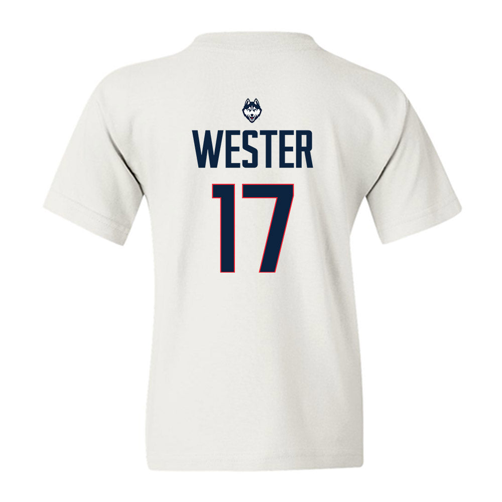 UConn - NCAA Men's Soccer : Edward Wester - Youth T-Shirt-1