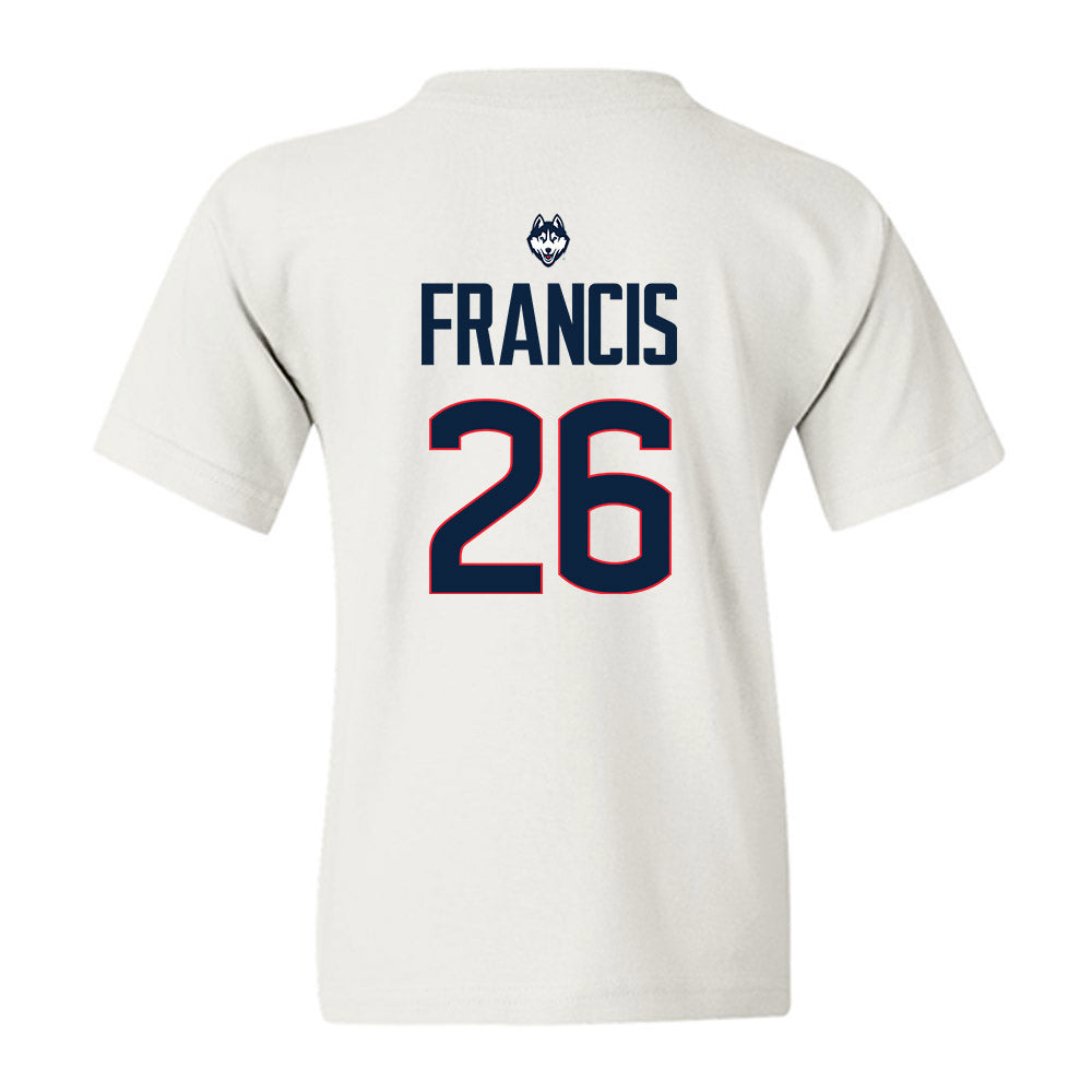 UConn - NCAA Men's Soccer : Sebastian Francis - Youth T-Shirt-1