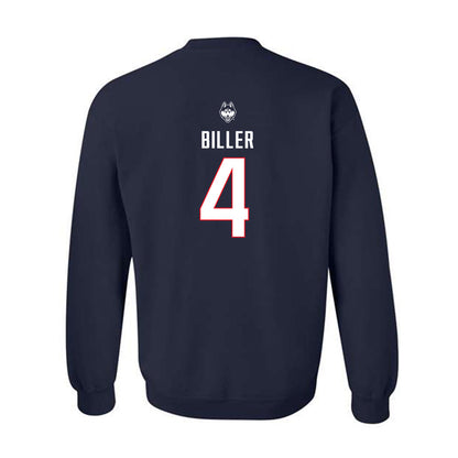 UConn - NCAA Baseball : Sam Biller - Sports Shersey Crewneck Sweatshirt-1
