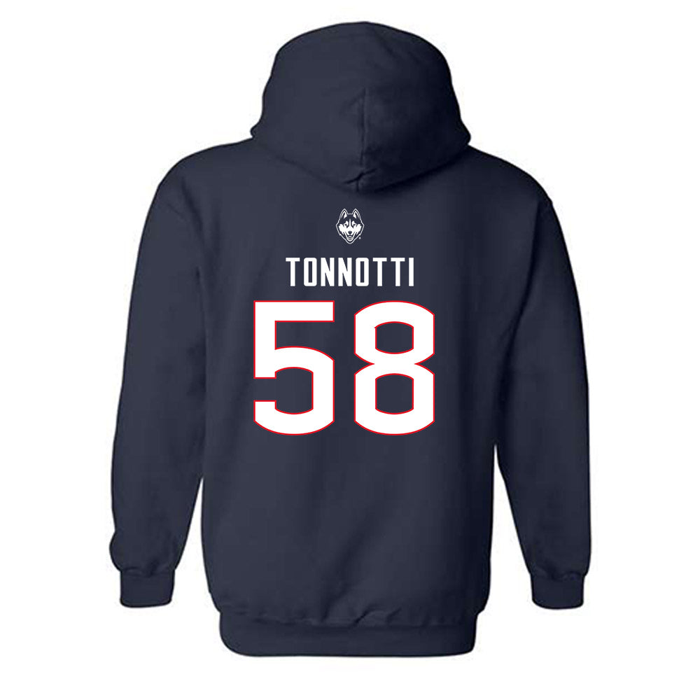 UConn - NCAA Baseball : Joey Tonnotti - Sports Shersey Hooded Sweatshirt