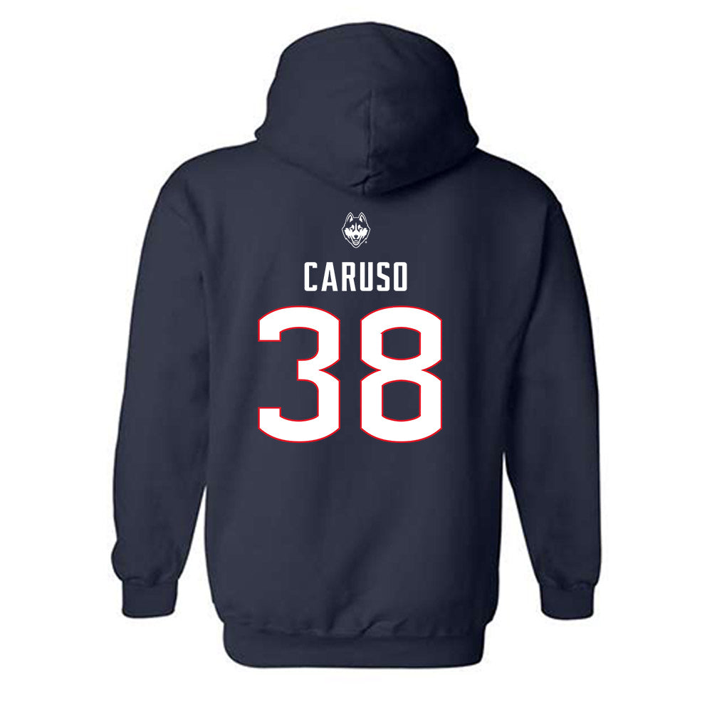 UConn - NCAA Baseball : JT Caruso - Sports Shersey Hooded Sweatshirt