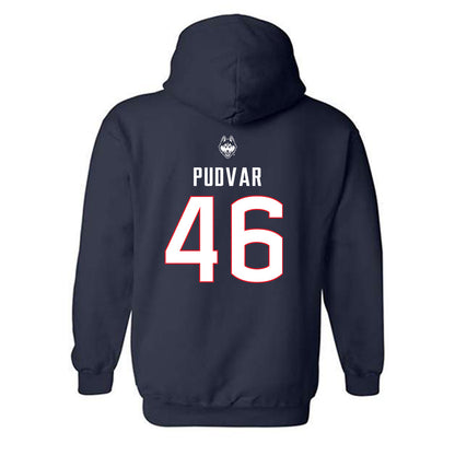 UConn - NCAA Baseball : Oliver Pudvar - Sports Shersey Hooded Sweatshirt