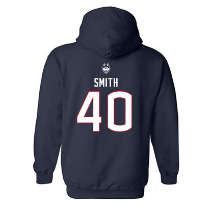 UConn - NCAA Baseball : Drew Smith - Sports Shersey Hooded Sweatshirt