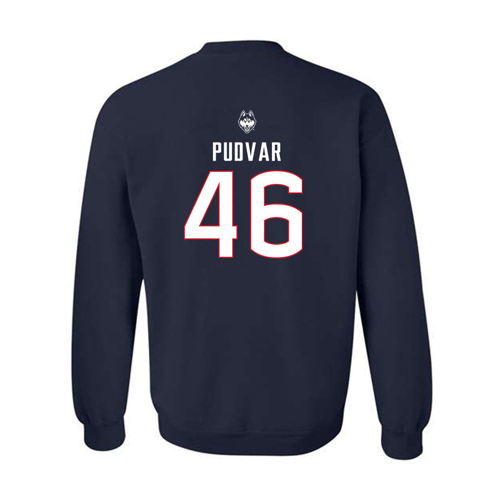 UConn - NCAA Baseball : Oliver Pudvar - Sports Shersey Crewneck Sweatshirt